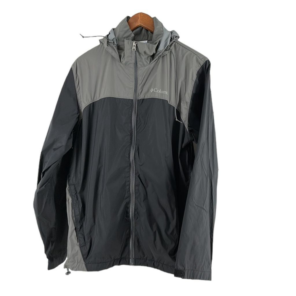 Columbia jacket windbreaker rain jacket hood hiking outdoors sz Sm